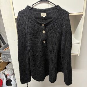 Black knit sweater